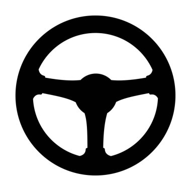 Direksiyon silueti. Vektör resmi