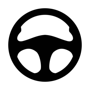 Direksiyon silueti. Vektör resmi