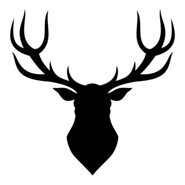 Katır geyiği kafası silueti