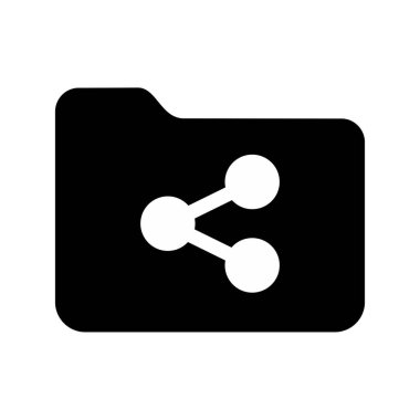 Paylaşılan Dizin simgesi. Vektör resmi