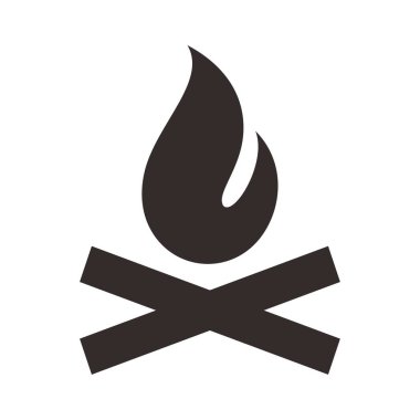 Ateş işaretleri simgesi. vektör resmi