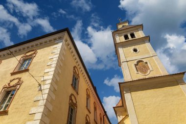 The splendid medieval towers of the city of Brixen
