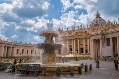St. Peter Bazilikası Vatikan görünümü