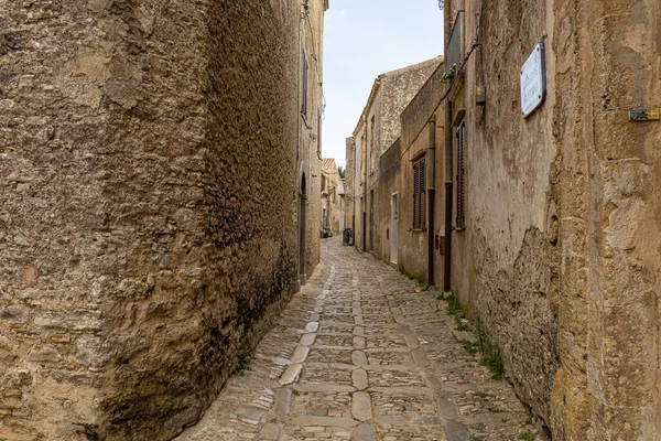Exploring Corners Alleys Medieval Sicilian Village — Stock Photo, Image