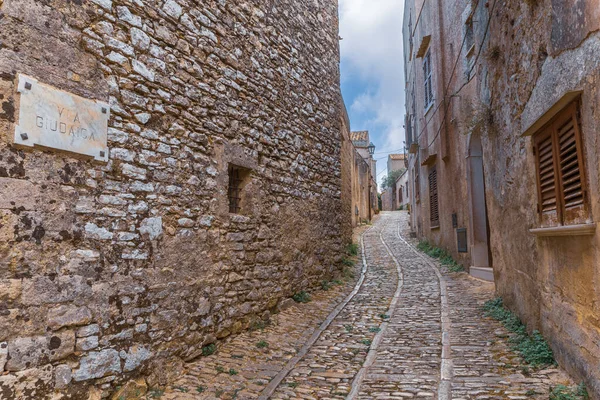 Exploring Corners Alleys Medieval Sicilian Village — Stock Photo, Image