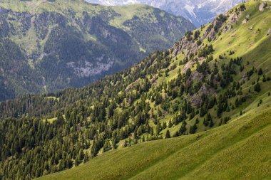 Sersemletici Dolomitler: Yüksek tepeler, zamansız kayalar ve parlak dağlık gökyüzünün altında el değmemiş doğa..