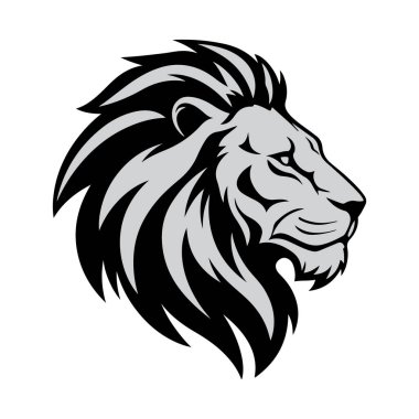 Aslan başlı maskot logosu