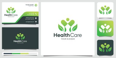 HealthCare Logo Design. suitable for your health care company or hospital with business card