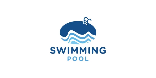 Vector Swimming Pool Logo Design Illustration Ilustração De Bancos De Imagens