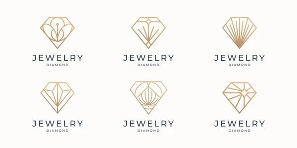 Set Abstract Jewelry Gemstones Isolated White Various Forms Diamond Cut Vetores De Bancos De Imagens Sem Royalties
