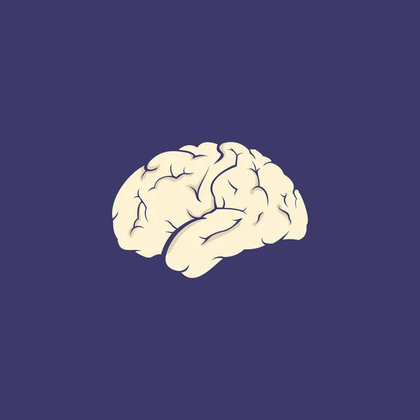 Brain Logo Design Vector Template — Stock Vector