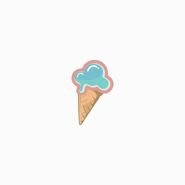 Σχεδιασμός Λογότυπου Για Παγωτό — Διανυσματικό Αρχείο