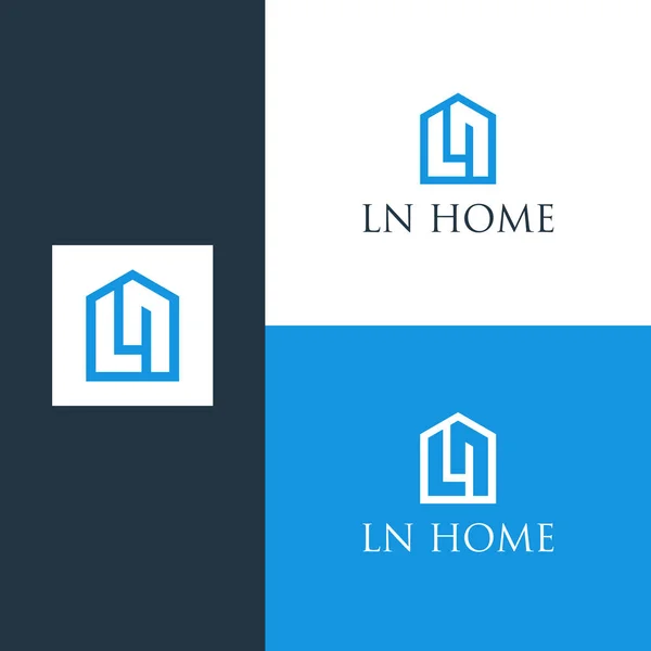 Initiales Arrondies Monogramme Logo Design — Image vectorielle