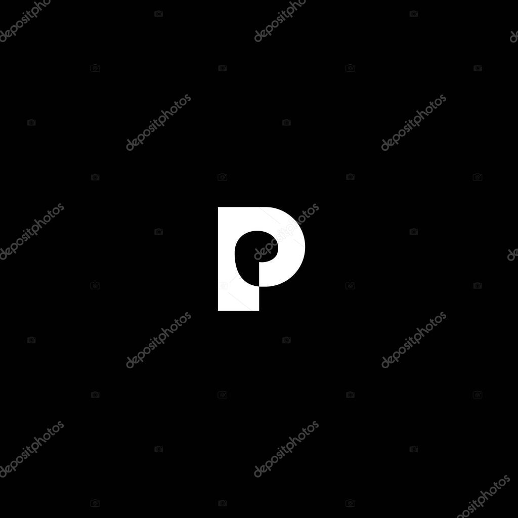 Logo P simple design.
