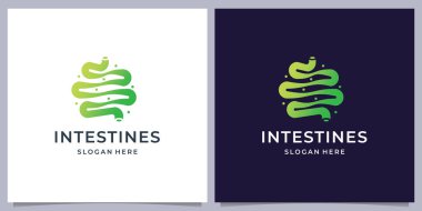 bağırsak logosu tıbbi sağlık şirketi için ilham kaynağı tasarımı.