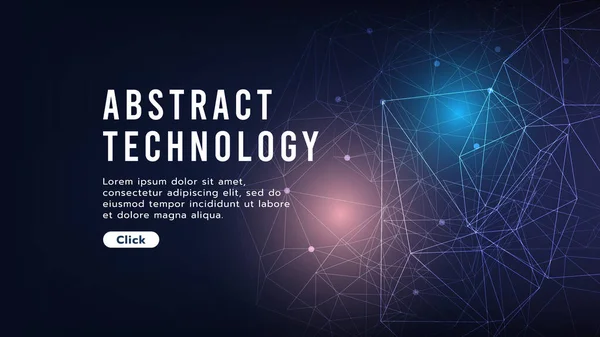 High Tech Digitale Technologie Futuristisch Circuit Digitaal Abstracte Futuristische Curve — Stockvector