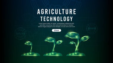 Genç bitkiler ya da büyüyen tohumlar. Tarım ya da tarım teknolojisi. Düşük polyester kablo. Yüksek teknoloji soyut teknoloji geçmişi..
