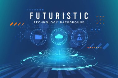 Yüksek teknoloji dijital teknoloji fütüristik devre dijital. Soyut fütüristik eğri dijital çizgi tasarımı. Modern fütüristik tasarım. Dijital manzara düzeni teknolojisi. Vektör illüstrasyonu.
