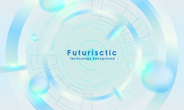 Fütürist teknoloji soyut arka plan. Soyut fütüristik eğri dijital çizgi tasarımı. Modern fütüristik tasarım. Dijital manzara düzeni teknolojisi. Vektör illüstrasyonu.