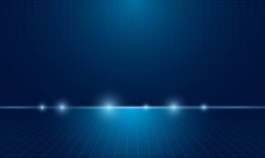 Fütürist teknoloji soyut arka plan. Soyut fütüristik çizim. Modern fütüristik tasarım. Dijital manzara düzeni teknolojisi. Vektör illüstrasyonu..