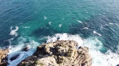 Porthcurno Bay, Cornwall, United Kingdom, February 2023.