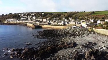 Mousehole Cornwall, England- February 4th 2023, Small village with port  in Cornwall England. 