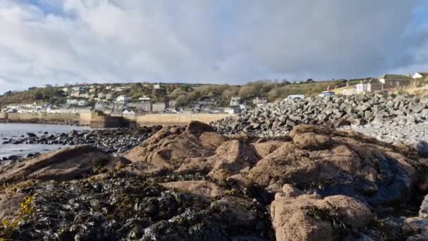 Mousehole Cornwall England February 4Th 2023 Small Village Port Cornwall — Wideo stockowe