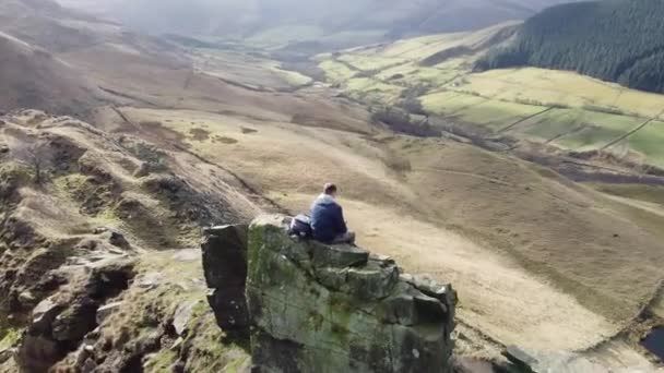 National Park Peak District Nel Regno Unito Vicino Bacino Idrico — Video Stock