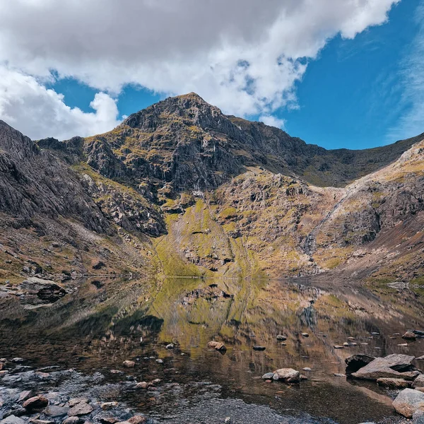Conquistando Snowdon Uma Viagem Para Cume Pico Mais Alto País — Fotografia de Stock