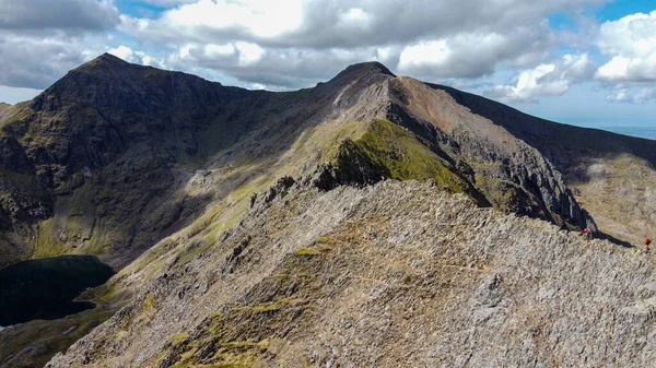 Snowdon Bezwingen Eine Reise Zum Gipfel Des Höchsten Gipfels Von — Stockfoto