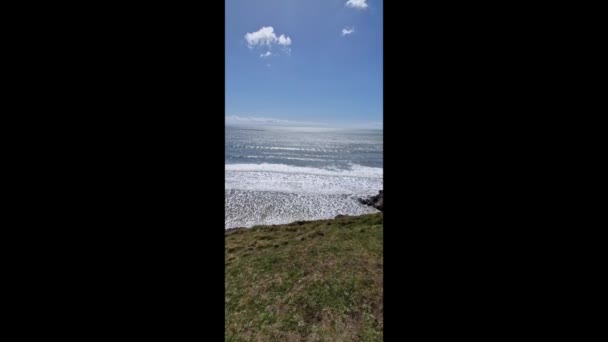 Scoprite Bellezza Mozzafiato Three Cliffs Bay Gemma Costiera Del Galles — Video Stock
