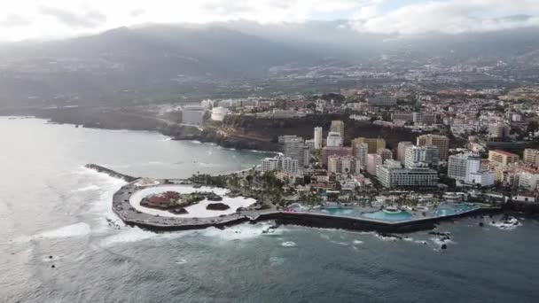 Aerial View Puerto Cruz Bay — Stock Video