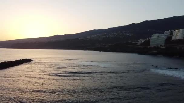 Widok Powietrza Zatokę Puerto Cruz — Wideo stockowe
