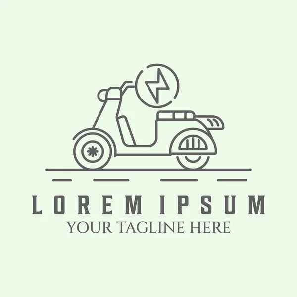 scooter line art minimalist design logo creative