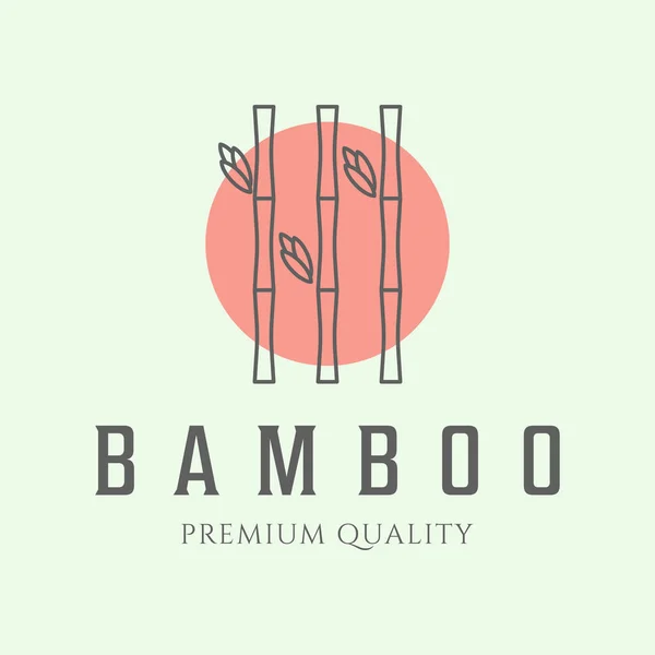 ikon bambu çizgisi sanat minimalist tekel tasarımı