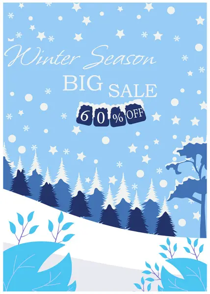 poster kış satışı afiş şablonu veya flaş satış afişi şablonu tasarım minimalist yaz arkaplanı