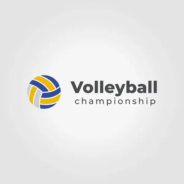 Мінімалістичний Волейбол Логотип Іконка Дизайн Векторні Ілюстрації — стоковий вектор
