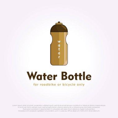water bottle for sport logo icon vintage illustration design. water bottle element template clipart
