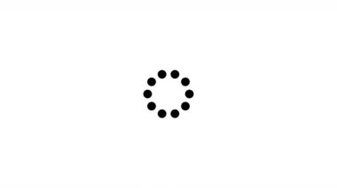 Dairesel noktalar ilerleme göstergesi yüklerken yakınlaştır ve yakınlaştır