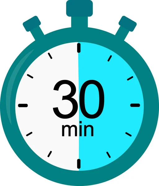 Icona Del Cronometro Minuti Grafica Vettoriale Timer — Vettoriale Stock
