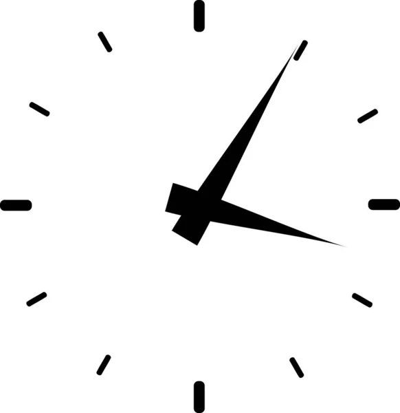 Uhr Symbol Zeit Vektorgrafik — Stockvektor