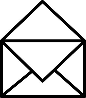 Posta mektup ikonu. Vektör grafikleri