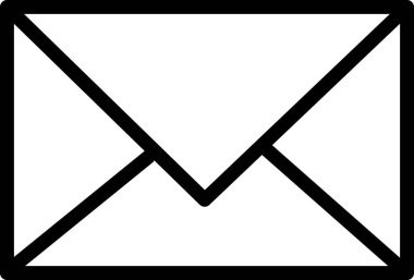 Posta mektup ikonu. Vektör grafikleri