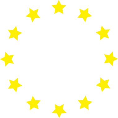 Bir yıldız çemberi. vektör grafikleri