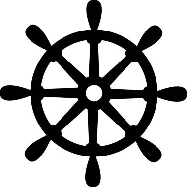 Tekerlek. Gemi Vektör grafikleri simgesi