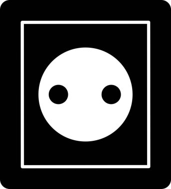 Elektrik soket simgesi görüntüsü. vektör