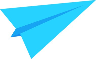 Kağıt uçak görüntüsü. vektör grafikleri