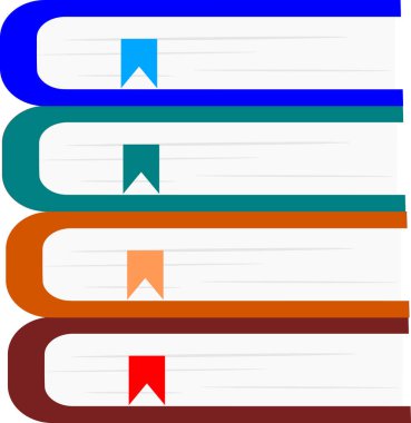 Kitap simgesi seti. vektör grafikleri