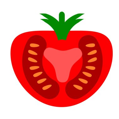 Yarım domates resmi.