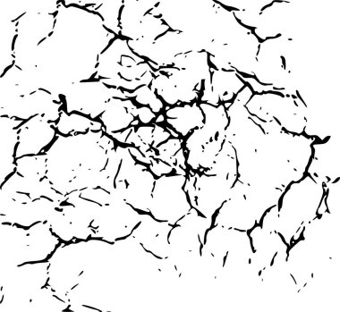 Çatlak görüntüsü. Doku. Vektör grafikleri